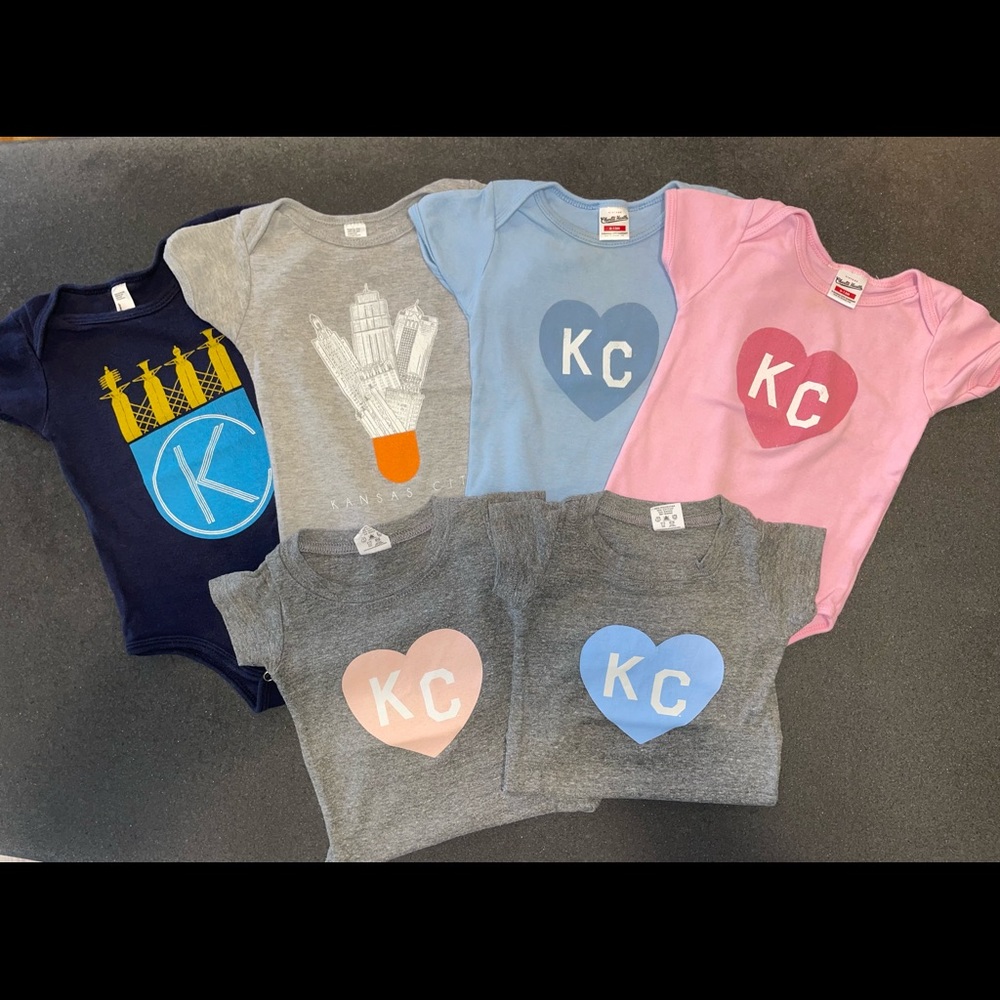 Boy/Girl Twin Kansas City Onesies